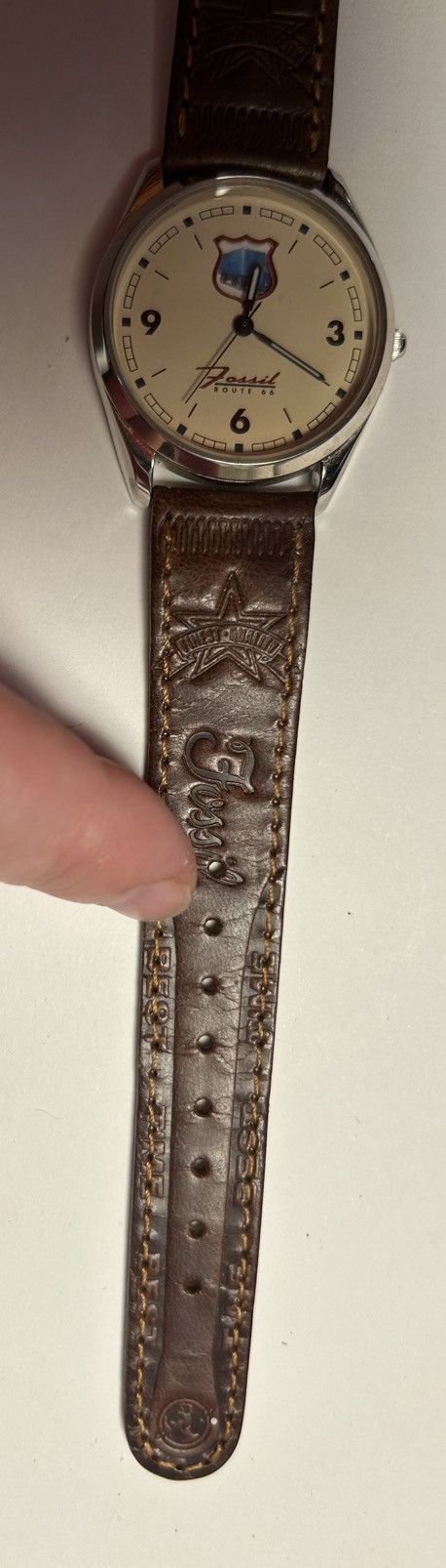 Fossil Rare vtg Fossil Route rt 66 watch leather moving imagesworks Size ONE SIZE - 6 Thumbnail