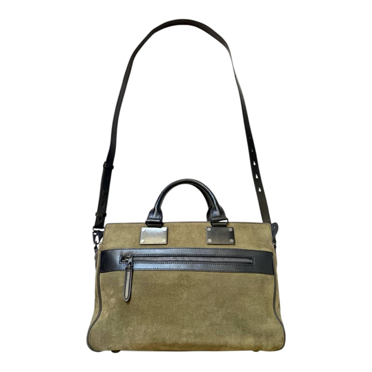Rag & Bone Rag & Bone Olive Green/Black Suede Leather Bag Purse Size ONE SIZE - 1 Thumbnail