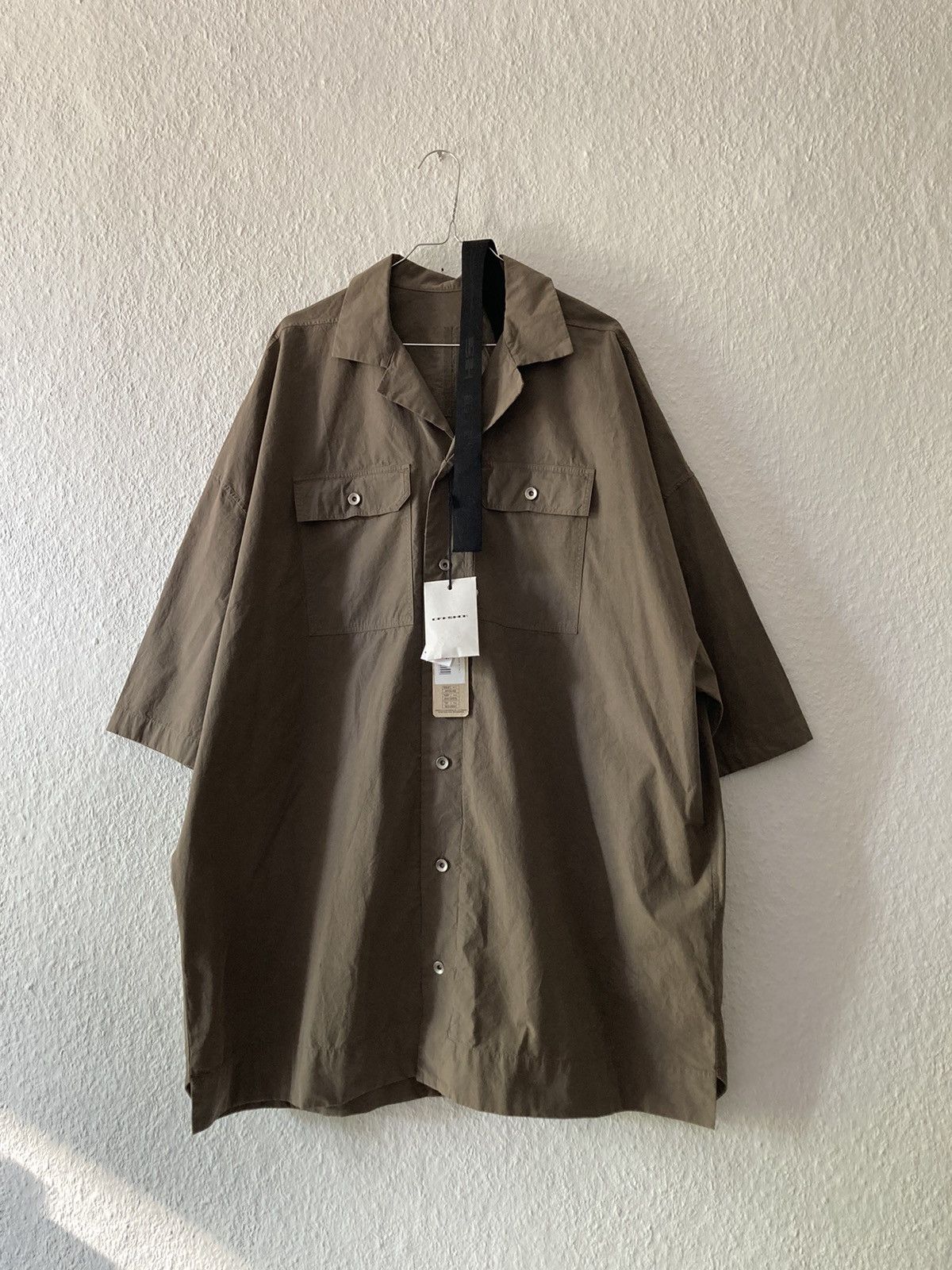 Pre-owned Rick Owens S/s 24 "lido" Magnum Tommy Shirt M In Sand
