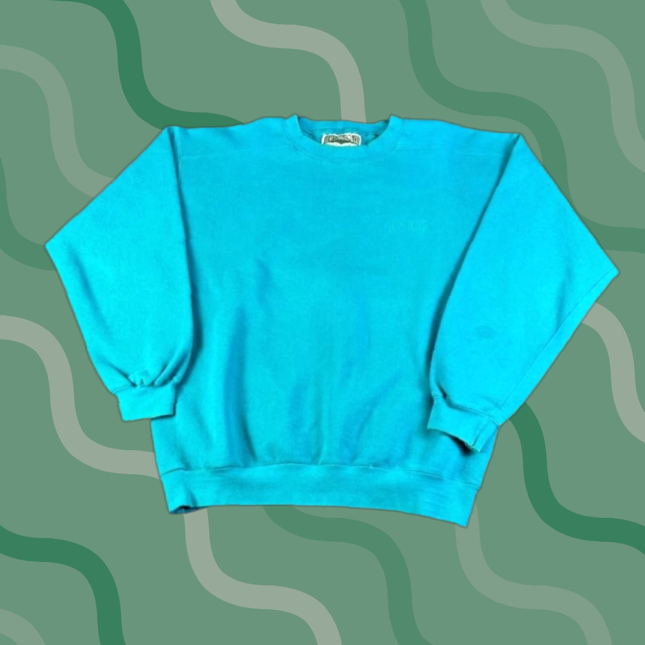 CO VINTAGE LEVI STRAUSS & CO SWEATSHIRT TEAL CREWNECK MADE IN USA SIZE L 90s Size US L / EU 52-54 / 3 - 1 Thumbnail