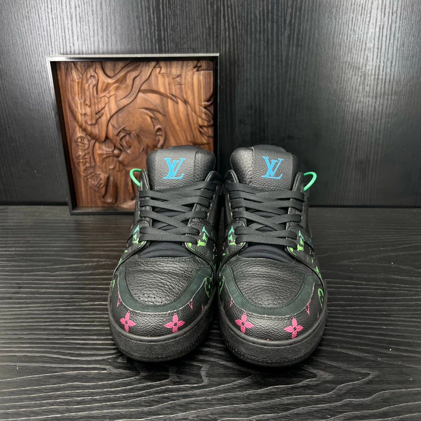 Louis Vuitton LV Trainer Black Colorblock US7/EUR41 Size US 8 / EU 41 - 3 Thumbnail