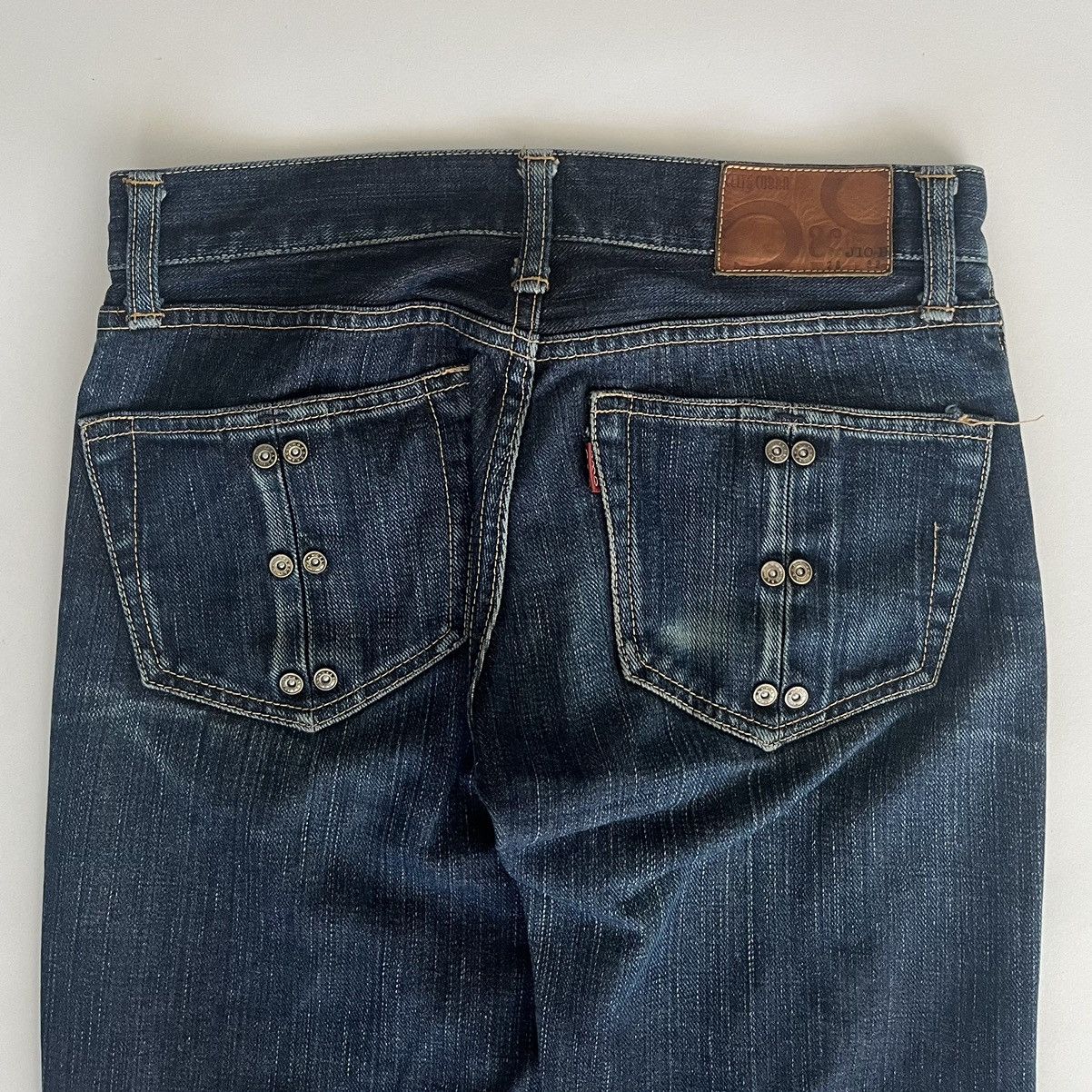 Japanese Brand Celt&Cobra 2000s Skull Studded Pocket Bootcut Jeans Size US 28 / EU 44 - 4 Thumbnail