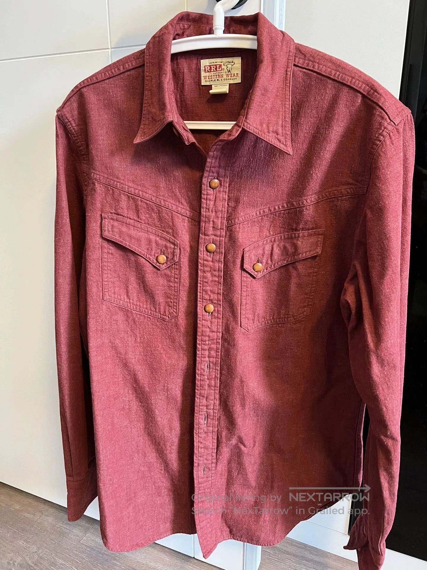 RRL Ralph Lauren RRL Thick Shirt in Dusty Pink Color. Size US M / EU 48-50 / 2 - 4 Thumbnail