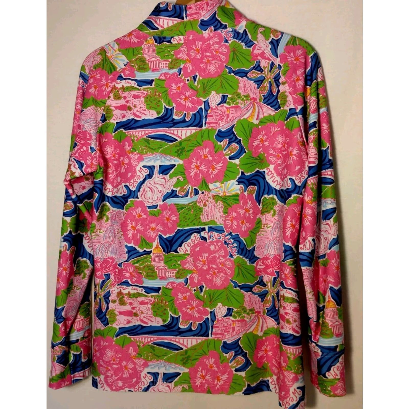 Vintage Kaeli Smith Shirt West Virginia Mountain State Medium Pullover Zip Performance Size M / US 6-8 / IT 42-44 - 3 Thumbnail
