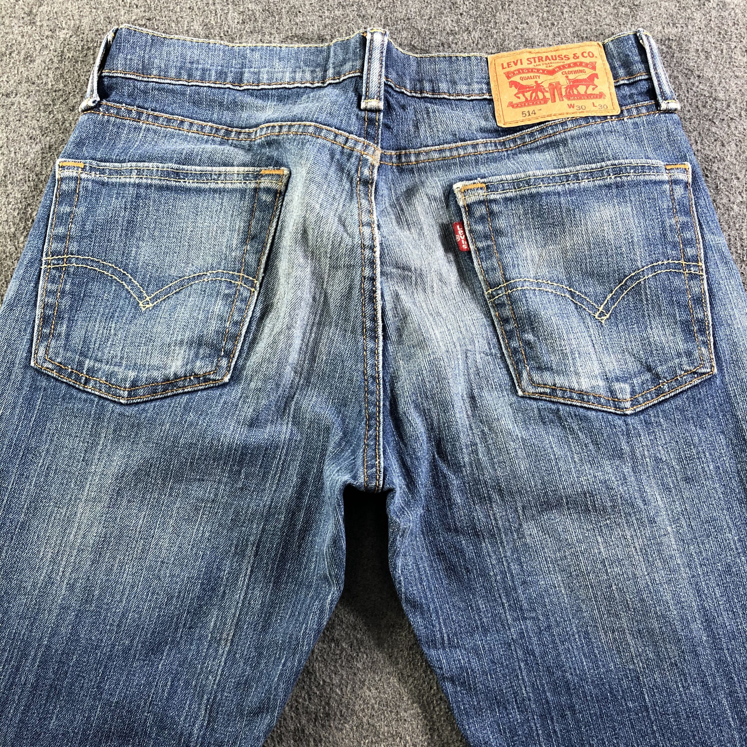 Levi's Vintage Blue Wash Levis 514 Jeans-J3415 Size 32" / US 10 / IT 46 - 4 Thumbnail