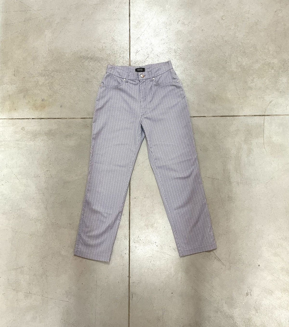 Versace 90’s Vintage Versace Monogram Pants US29 Size US 29 - 1 Thumbnail