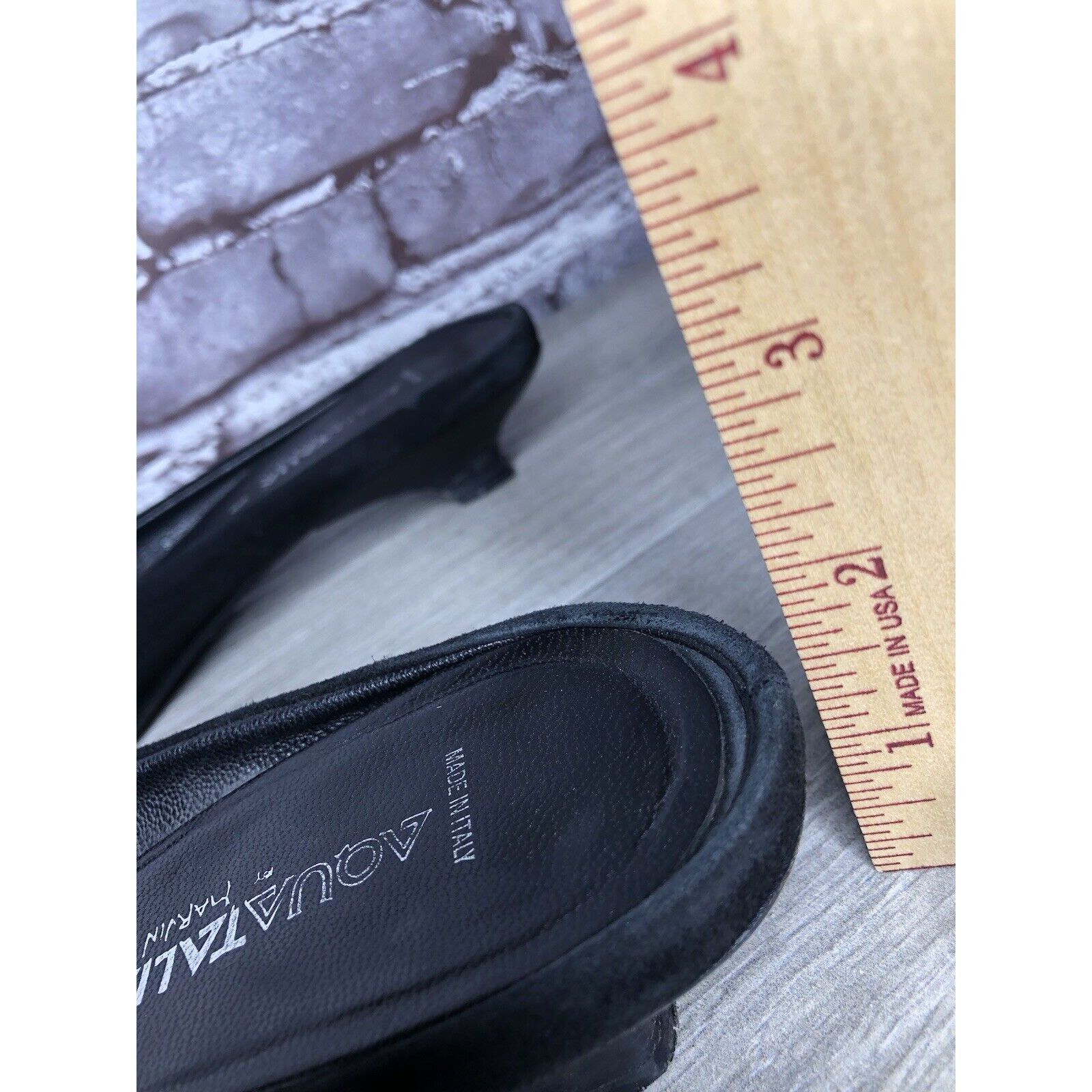 Aquatalia Aquatalia Black Suede Leather Low Heel Closed Mules Shoes Wo Size US 8 / IT 38 - 12 Thumbnail