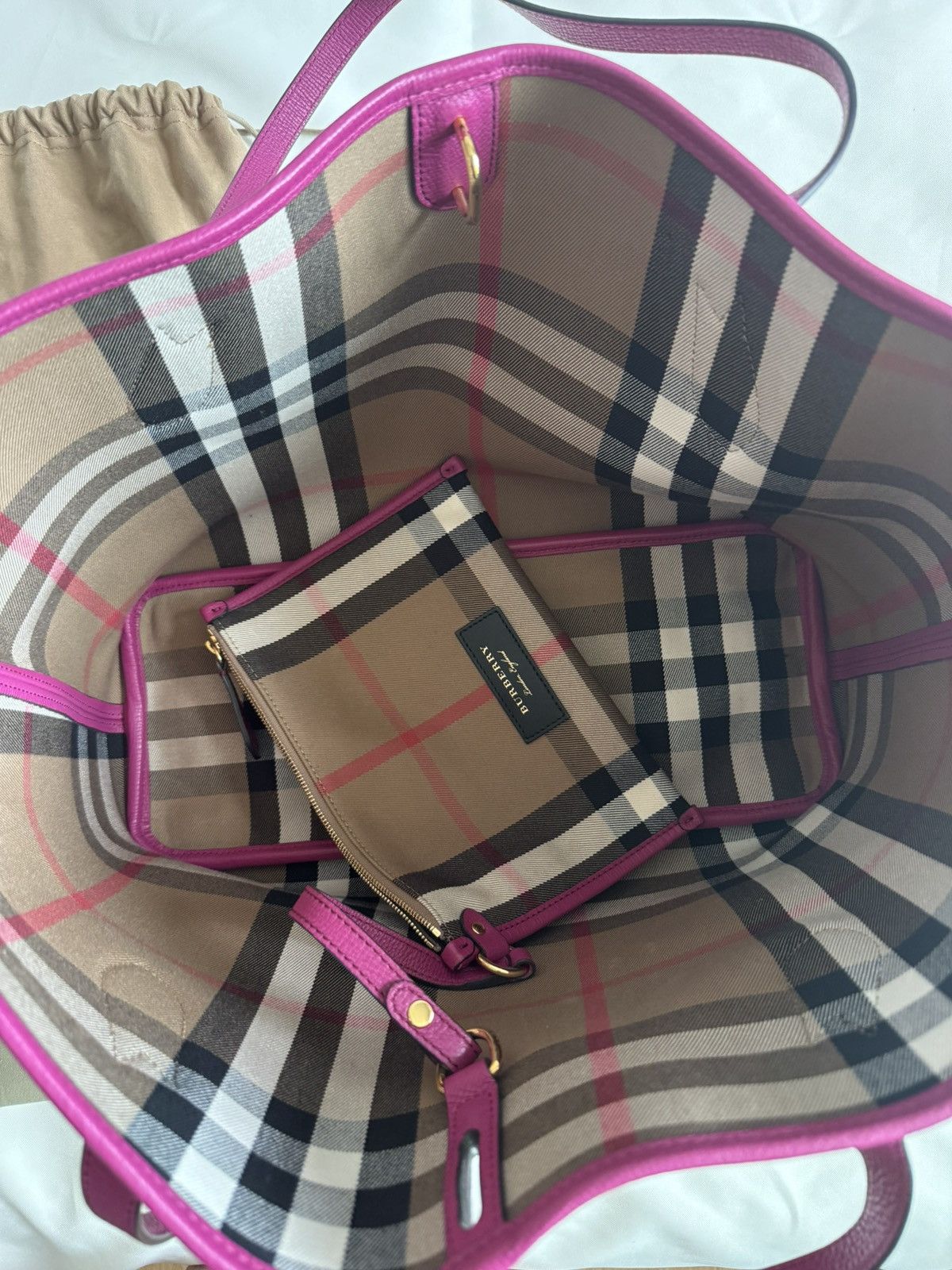 Burberry Burberry derby leather HONEYBROOK tote Size ONE SIZE - 3 Thumbnail