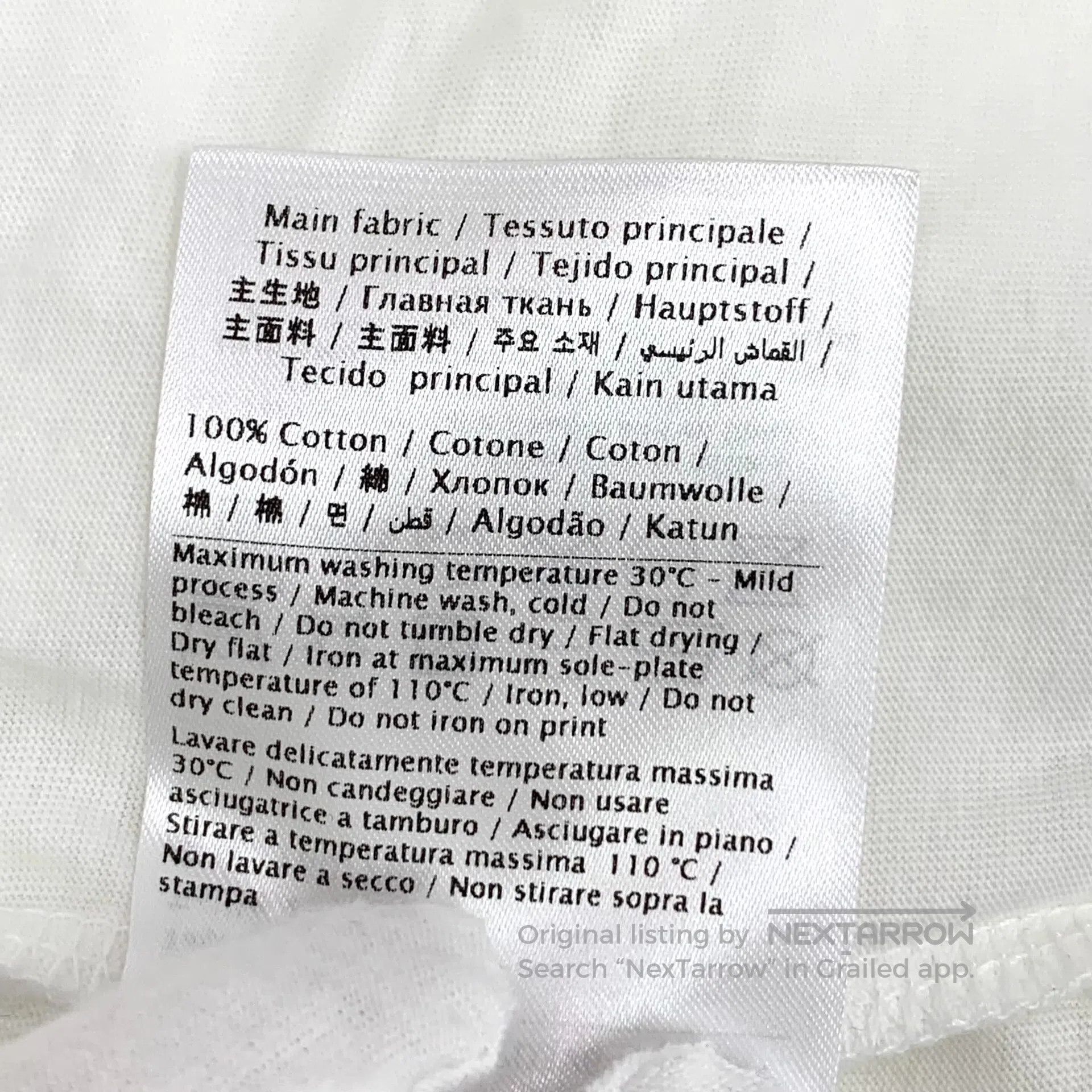 Valentino Valentino White Letter Printed Cotton Crew Neck Short Slee Size US XS / EU 42 / 0 - 7 Thumbnail