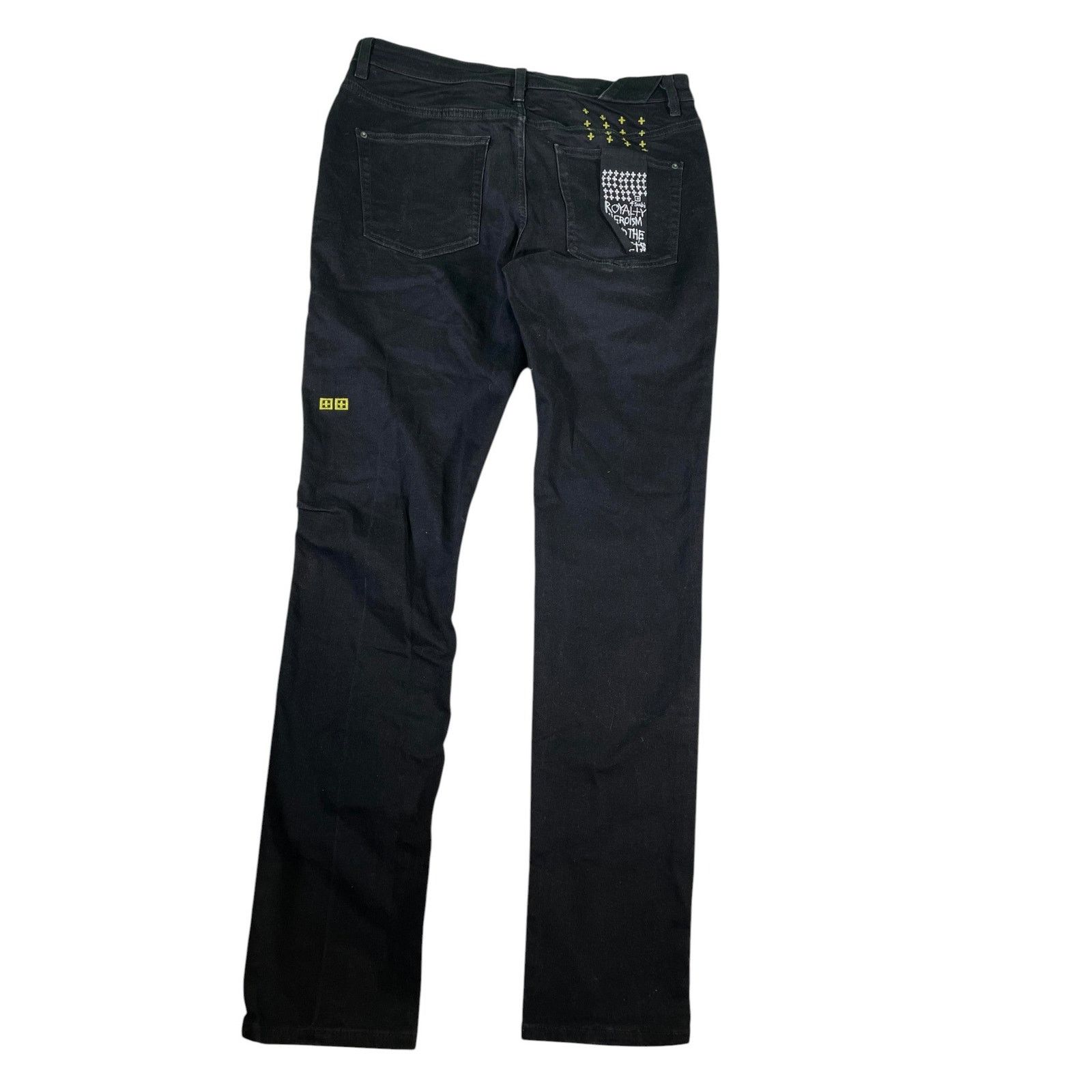 Ksubi Ksubi Yellow Plain Black Jeans Size US 33 - 2 Thumbnail