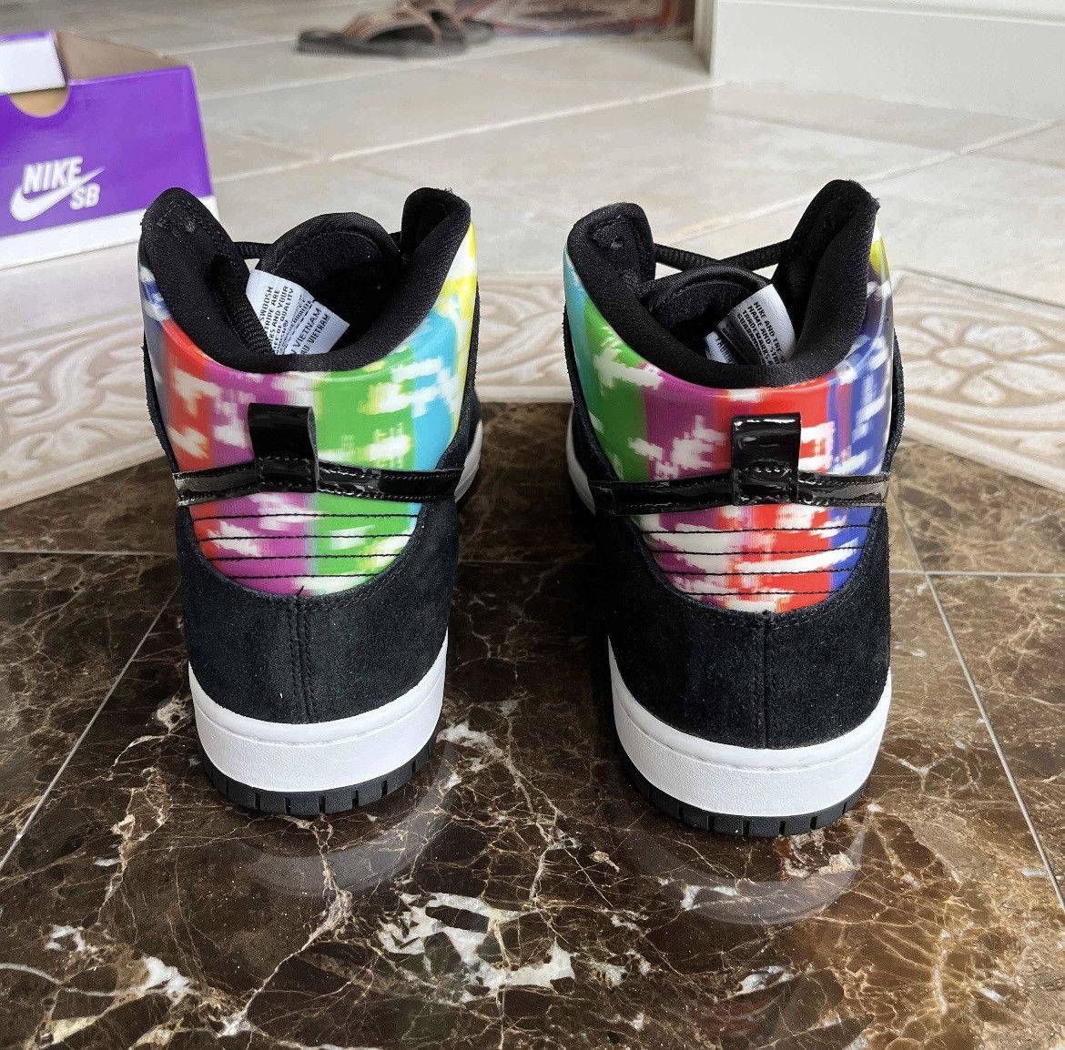 Nike Nike Dunk High SB “TV Signal” size 12 Size US 12 / EU 45 - 4 Thumbnail