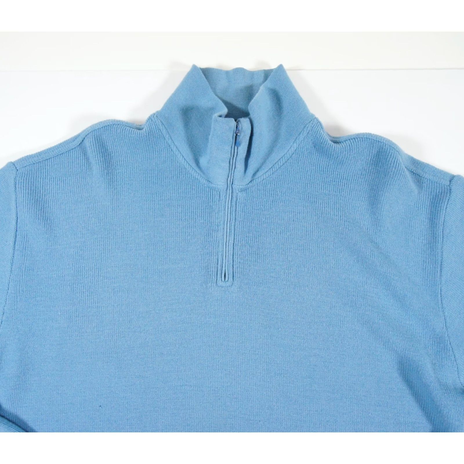 Paul & Shark VINTAGE Paul & Shark Men's Sweater XL Blue 1/4 Zip Pullover Knit Outdoor Casual Size US XL / EU 56 / 4 - 2 Thumbnail
