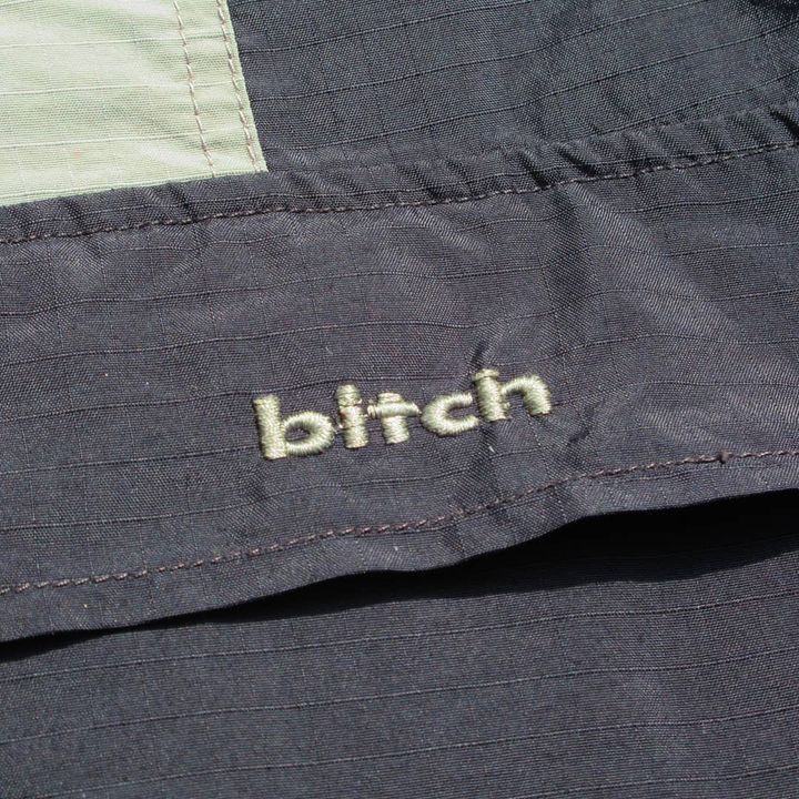 Vintage 90s Bitch Skateboard Windbreaker lightjacket Halfzip Anorak Size US L / EU 52-54 / 3 - 2 Thumbnail