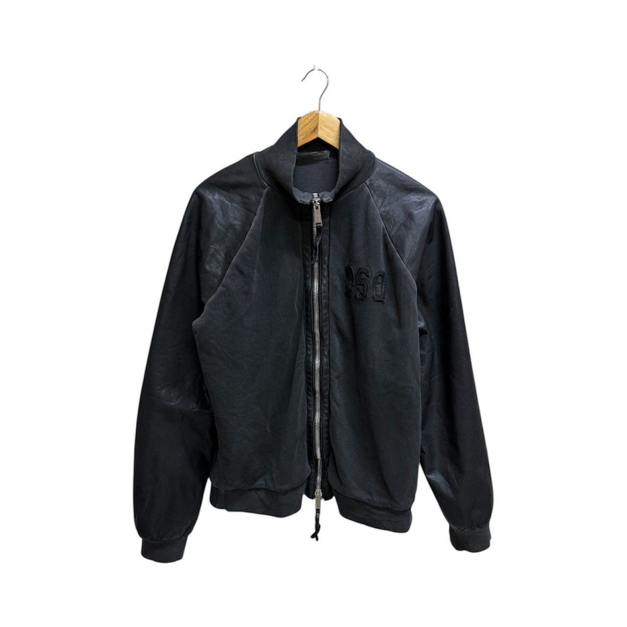 Dsquared2 Ds Quared 2 Horror Hcokey Sleeve Leather Bomber Jacket Size US M / EU 48-50 / 2 - 2 Thumbnail