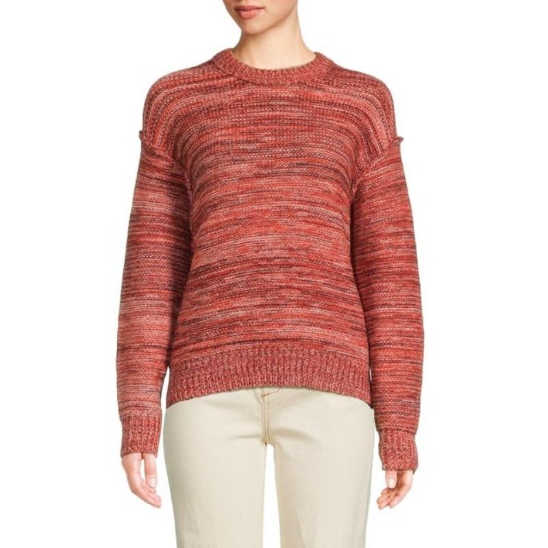 Ugg UGG RTW Avianna Striped Orange Recycled Knit Sweater Small Size S / US 4 / IT 40 - 7 Thumbnail