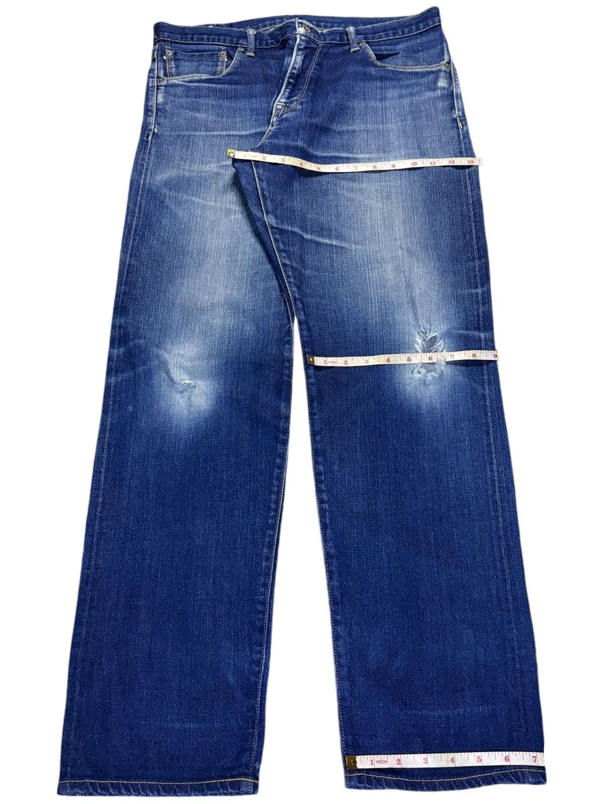 Japanese Brand × Spellbound Vintage Japanese Spellbound Selvedge Faded Distressed Jeans Size US 34 / EU 50 - 16 Thumbnail