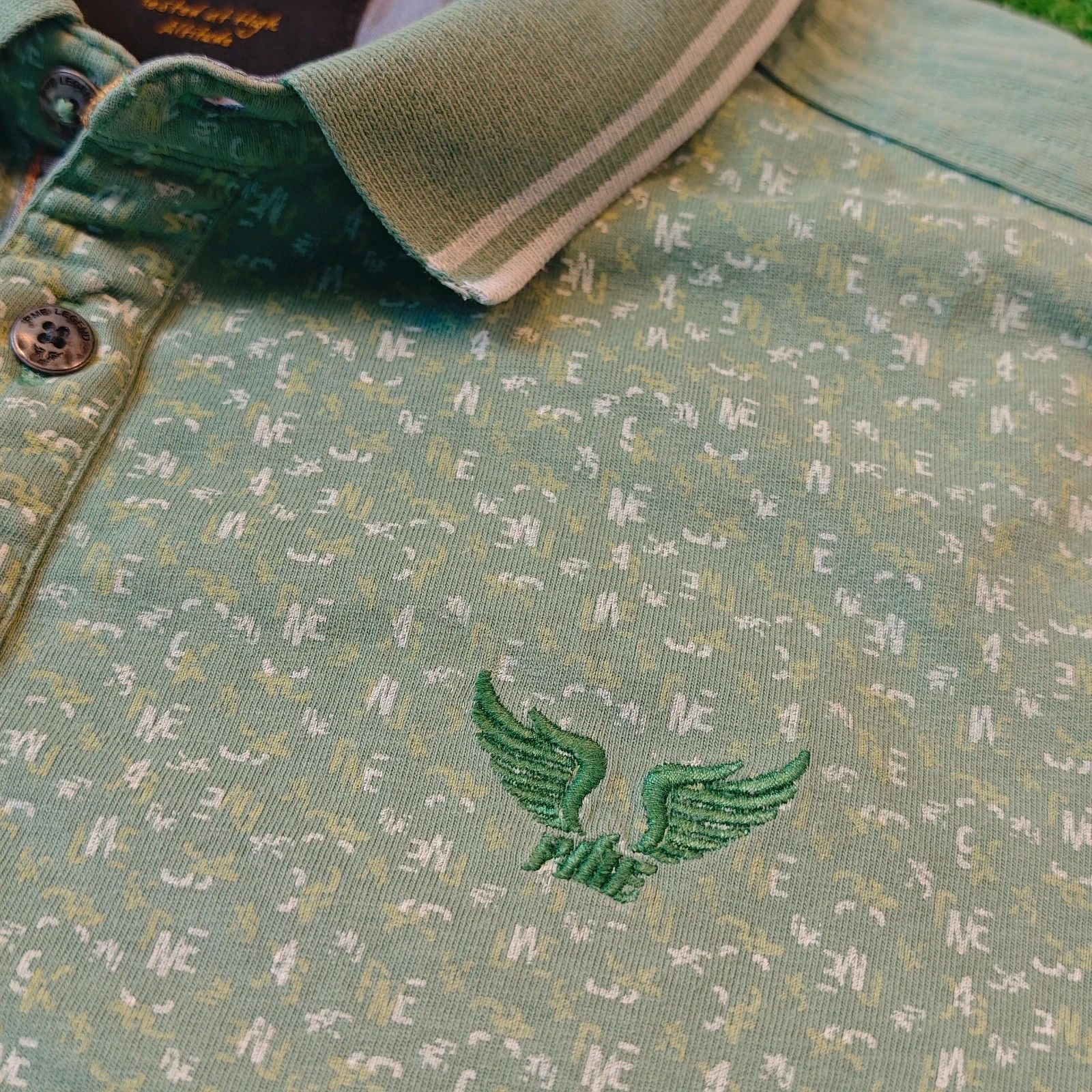 Other PME Legend Polo Shirt Mens Large Green Collared print summer Size US L / EU 52-54 / 3 - 3 Thumbnail
