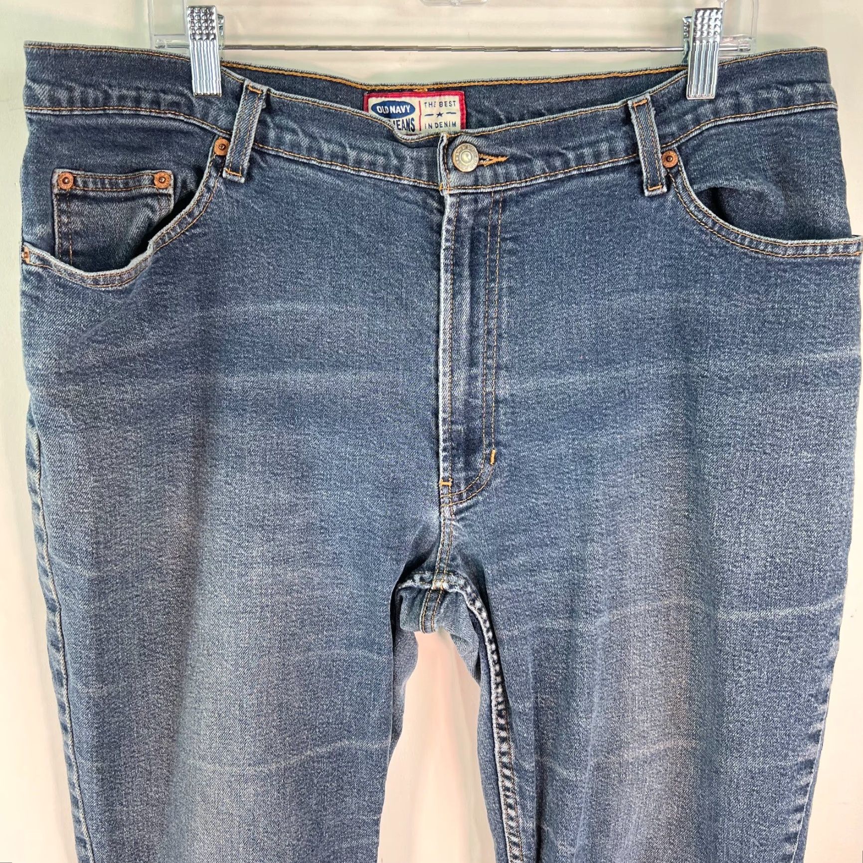 Old Navy Old Navy Women's High Rise Blue Straight Leg Jeans Size 18 Regular Fit Size 40" / US 18 - 3 Thumbnail