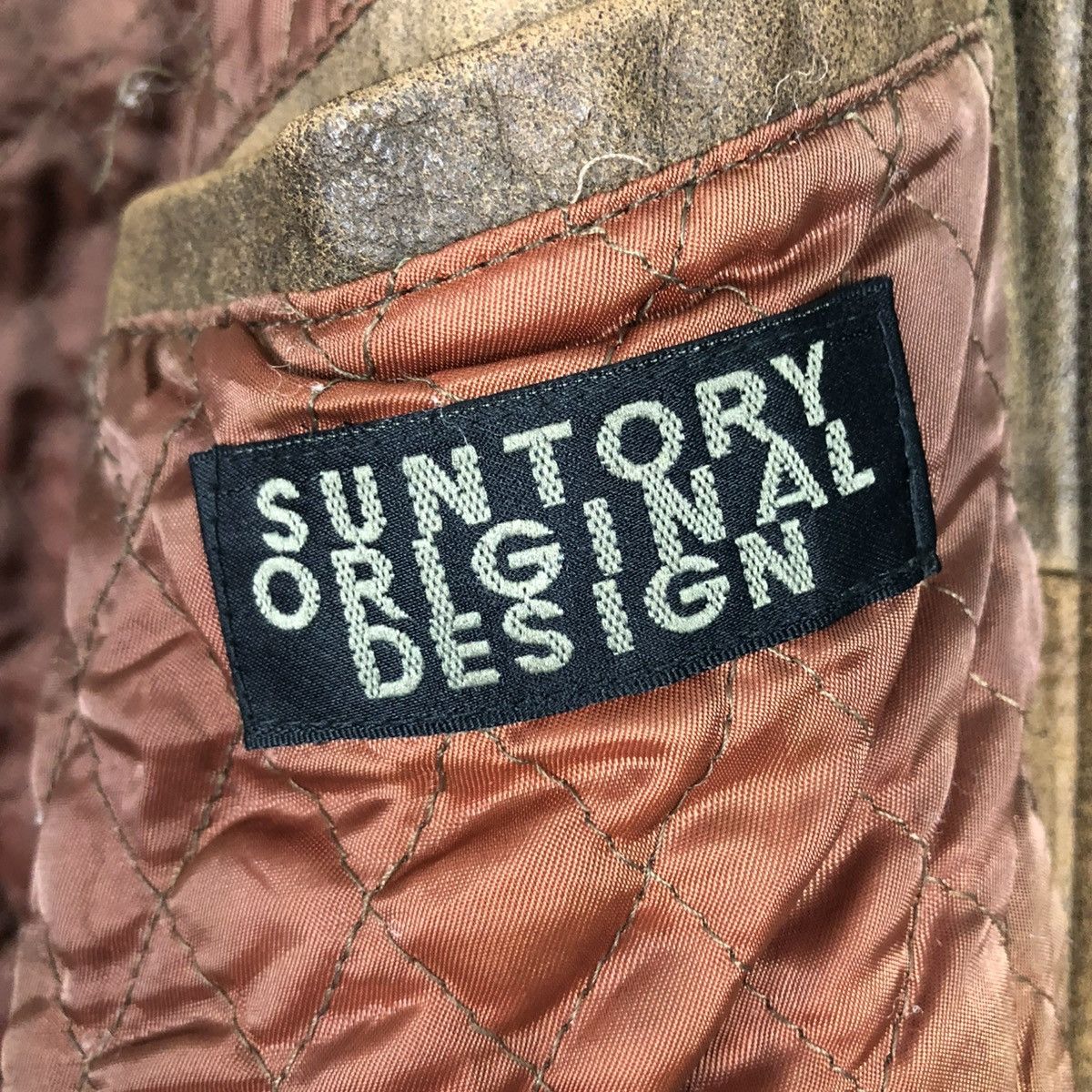 Japanese Brand 🔥VINTAGE GENUINE LEATHER JACKET SUNTORY COFFEE BOSS BIG LOGO Size US L / EU 52-54 / 3 - 21 Thumbnail