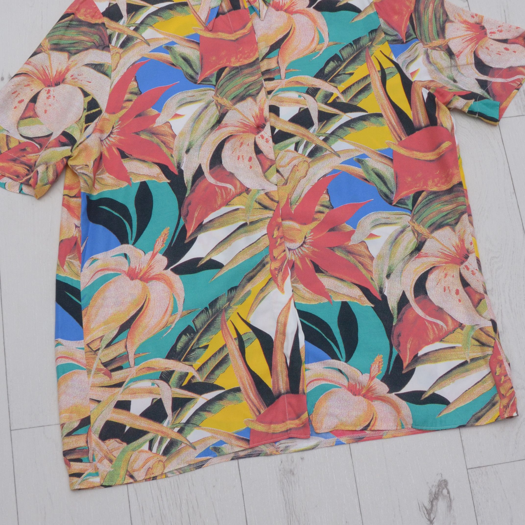 Designer × Vintage Vintage Sergio DI Llaurenti Hawaii Viscose Shirt Blouses Size M / US 6-8 / IT 42-44 - 3 Thumbnail