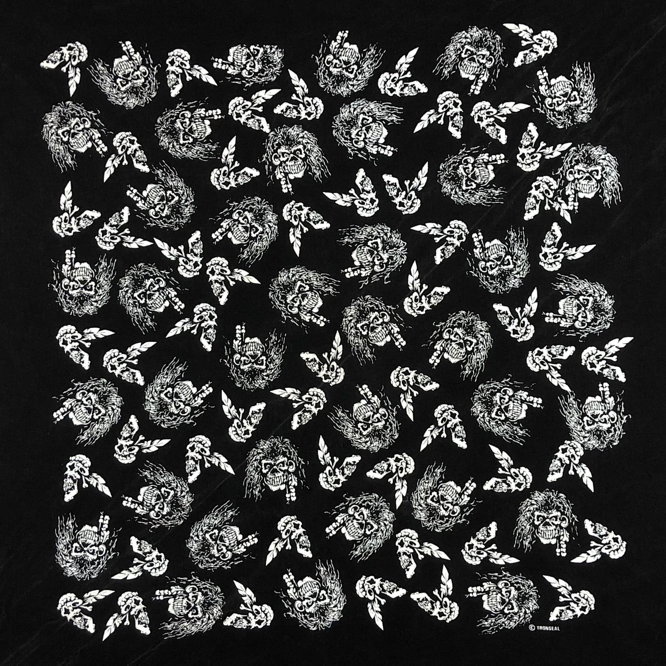 Vintage Vintage Tronseal Skulls Bandana iron maiden eddie Size ONE SIZE - 5 Thumbnail