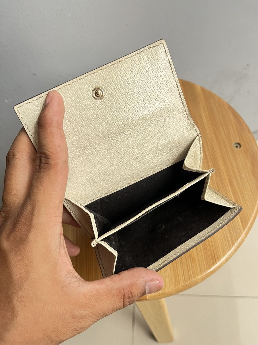 Gucci Gucci Beige/Off White GG Canvas and Leather Compact Wallet Size ONE SIZE - 12 Thumbnail