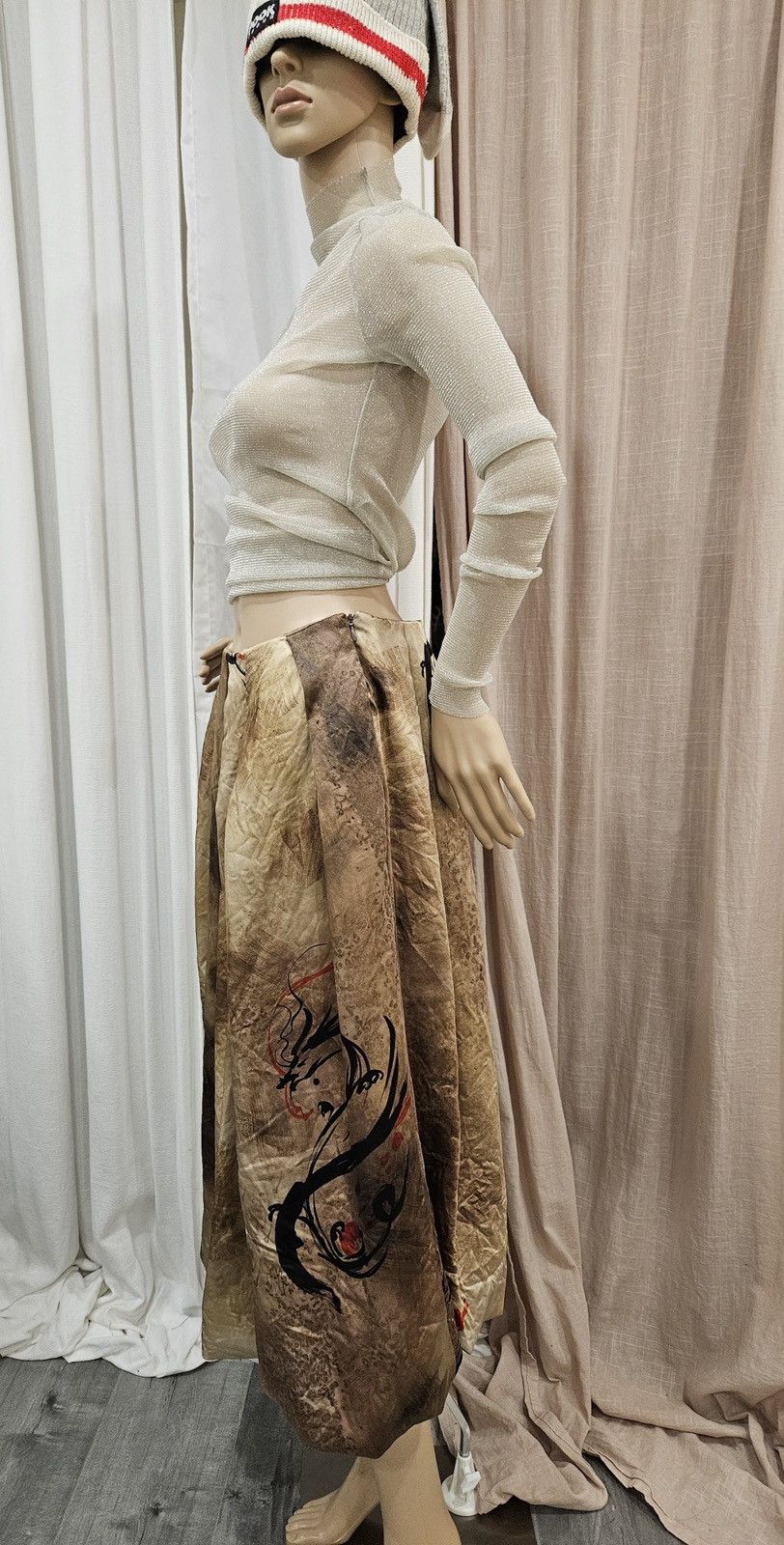 Vintage × Zara Asia Region Exclusive Limited Edition/ Printed Lantern Skirt Size 28" / US 6 / IT 42 - 6 Thumbnail