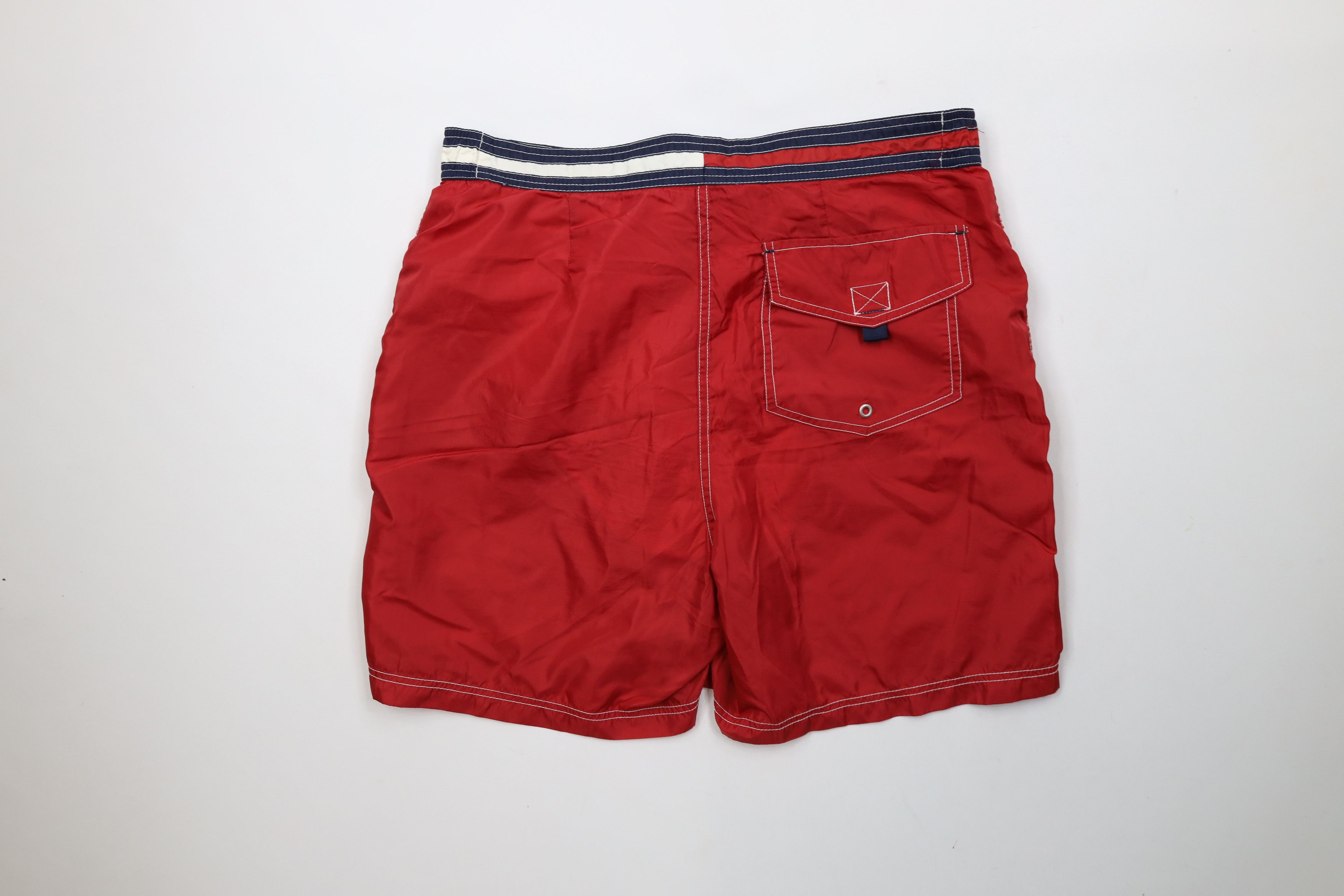 Tommy Hilfiger × Vintage Vintage 90s Tommy Hilfiger Above Knee Shorts Swim Trunks Size US 36 / EU 52 - 10 Thumbnail
