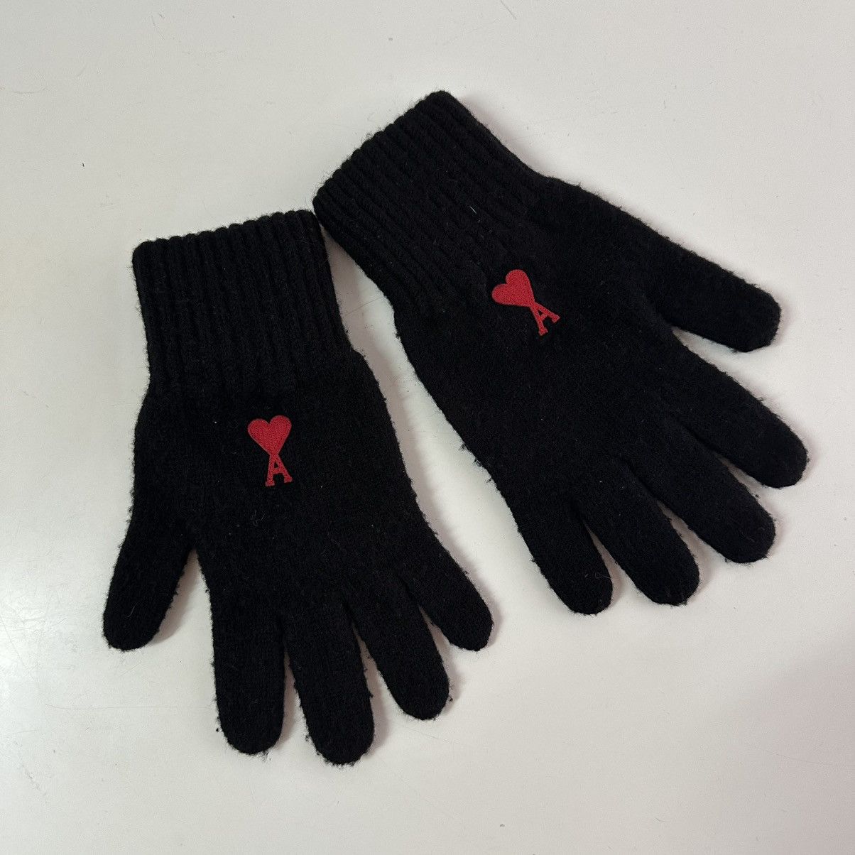 AMI Rare Ami Knit Gloves Size ONE SIZE - 3 Thumbnail