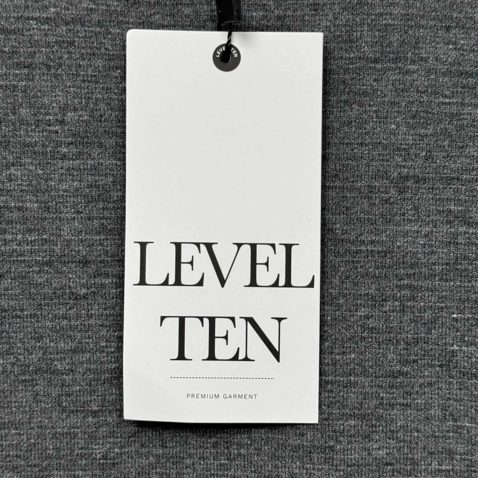 Designer Level Ten Men Minimalist Long Sleeve Knit Tee New Small Size US S / EU 44-46 / 1 - 3 Thumbnail