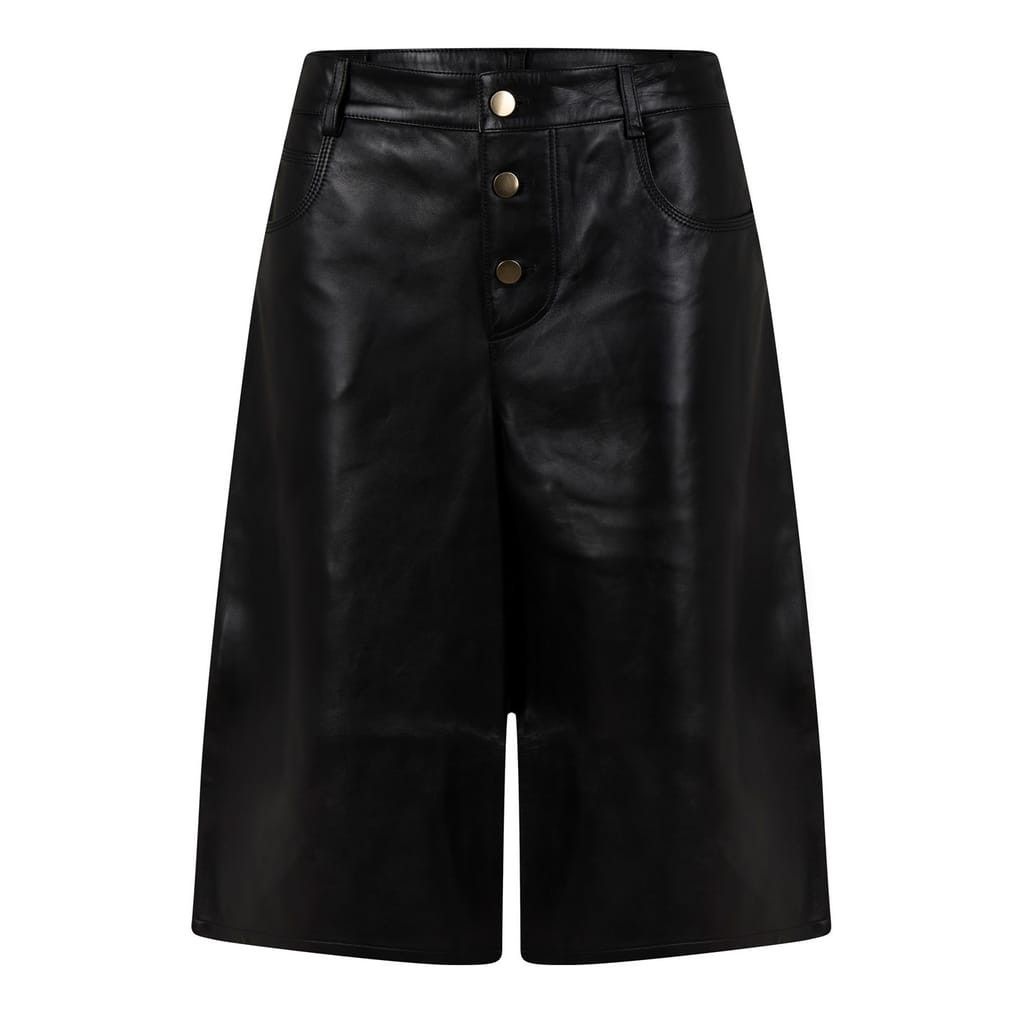 Bottega Veneta Bottega Veneta Bv Flared Shorts in Black Size 27" / US 4 / IT 40 - 2 Thumbnail