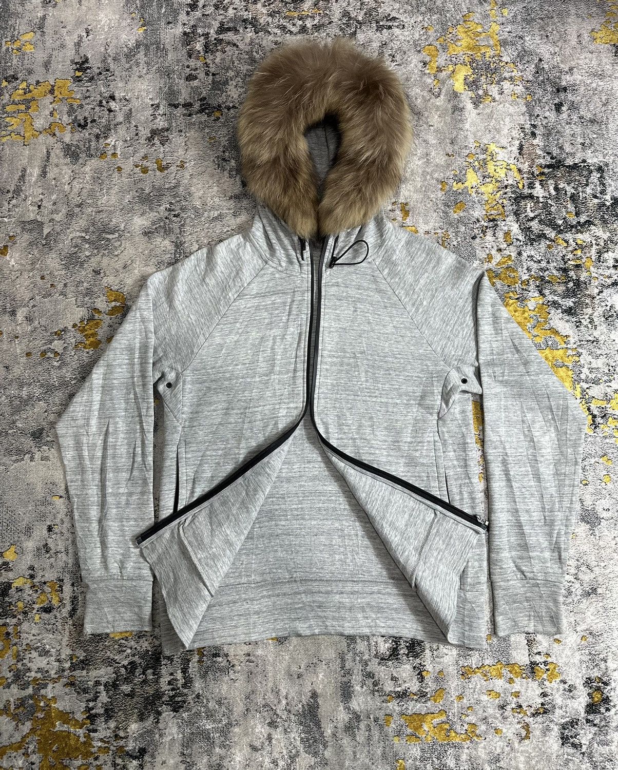 20471120 WINTER SESSION OUTDOOR FUR ZIP HOODIE IFSIXWASNINE LGB STYLE Size US M / EU 48-50 / 2 - 3 Thumbnail
