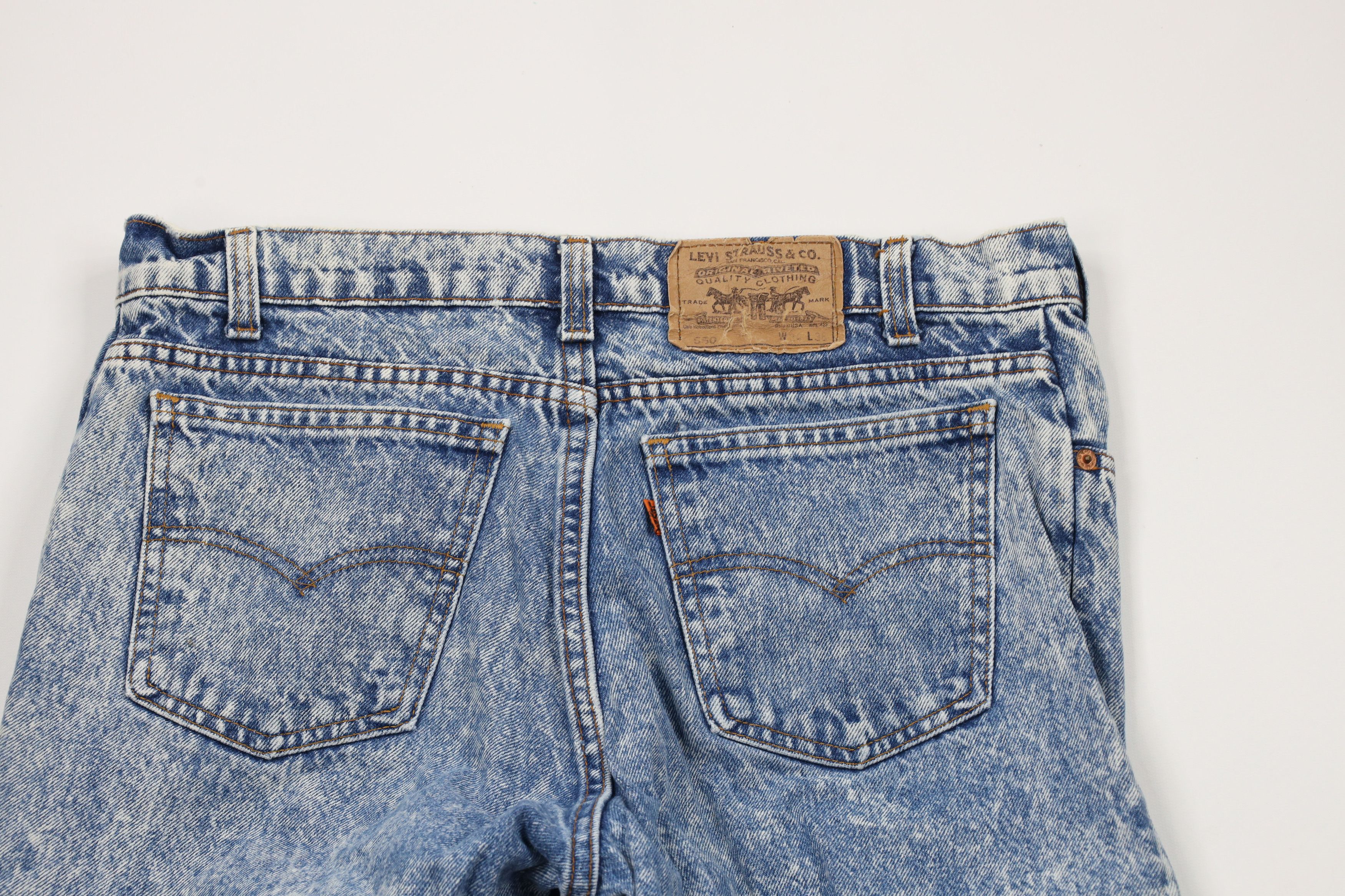 Levi's × Vintage Vintage 80s Levis 550 Orange Tab Tapered Leg Jeans USA Size US 32 / EU 48 - 12 Thumbnail
