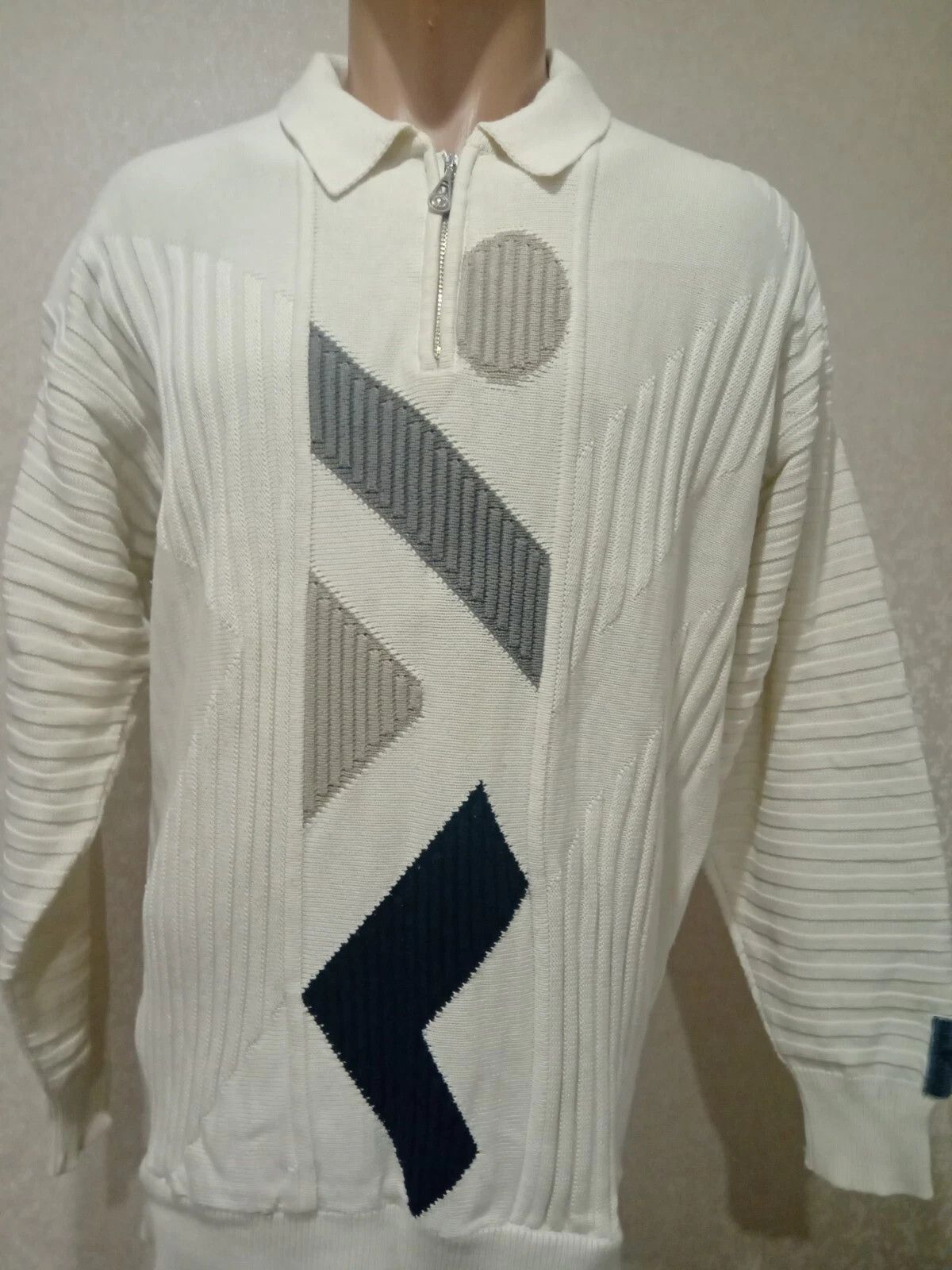 Carlo Colucci CARLO COLUCCI Personality Knitted Pullover Sz 50 Size US M / EU 48-50 / 2 - 2 Thumbnail