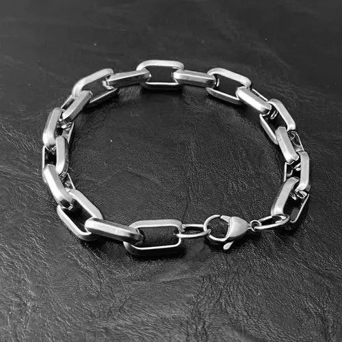 Jewelry Titanium Steel Link Chain Bracelet Size ONE SIZE - 1 Thumbnail