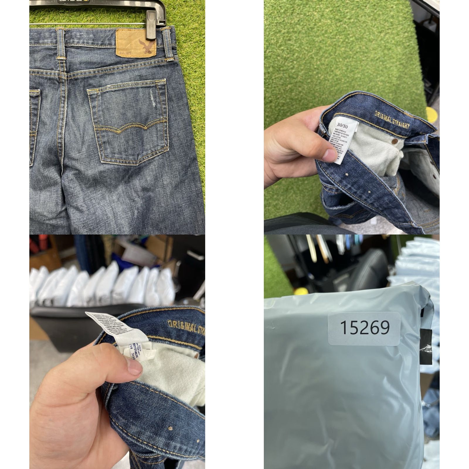 American Eagle Outfitters American Eagle Outfitters Jeans Mens 30x30 Blue Next Level Original Straight Fit Dark y2k Size US 30 / EU 46 - 8 Thumbnail