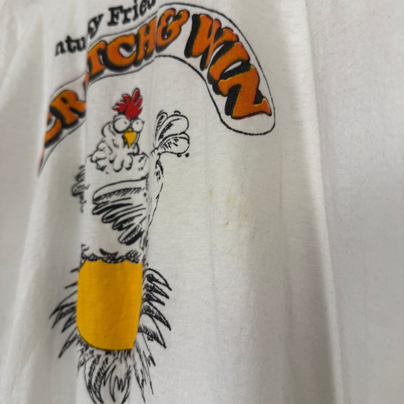 Vintage Vintage KFC Kentucky Fried Chicken Tee Shirt Medium White Size US M / EU 48-50 / 2 - 3 Thumbnail