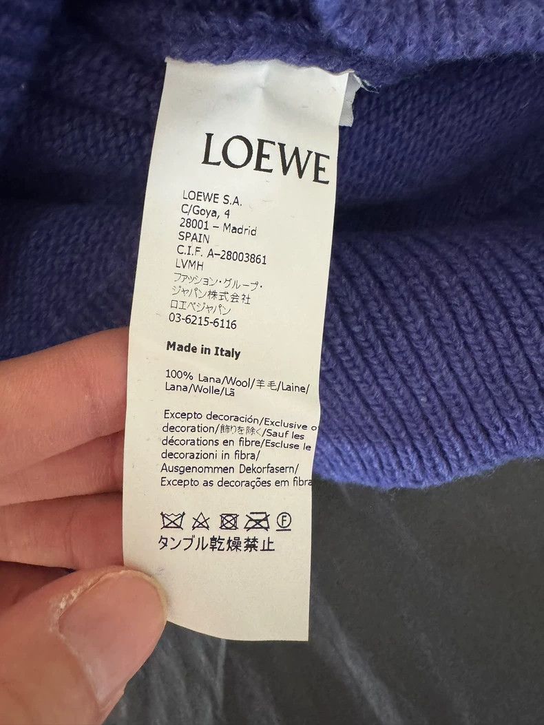 Loewe Loewe Water drill purple sweater Size L / US 10 / IT 46 - 5 Thumbnail