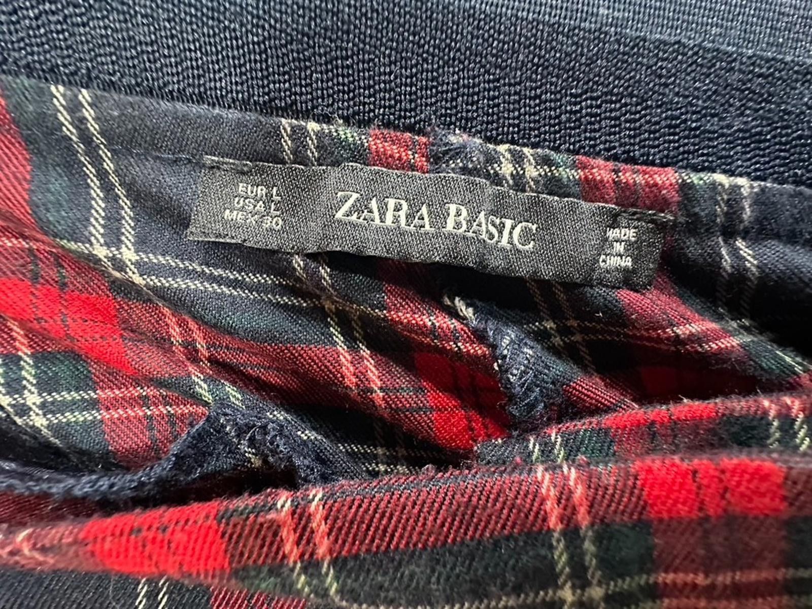 Zara Zara Basic Plaid Straight Leg Track Pants Red Mens L Size US 34 / EU 50 - 6 Thumbnail