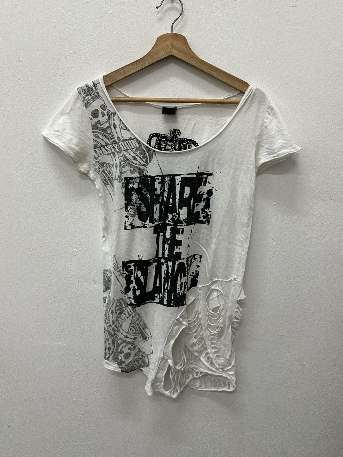 If Six Was Nine Vkei Fashion i6w9 Distressed Shirt “Jiggy Another Ground‘’ Size US M / EU 48-50 / 2 - 3 Thumbnail