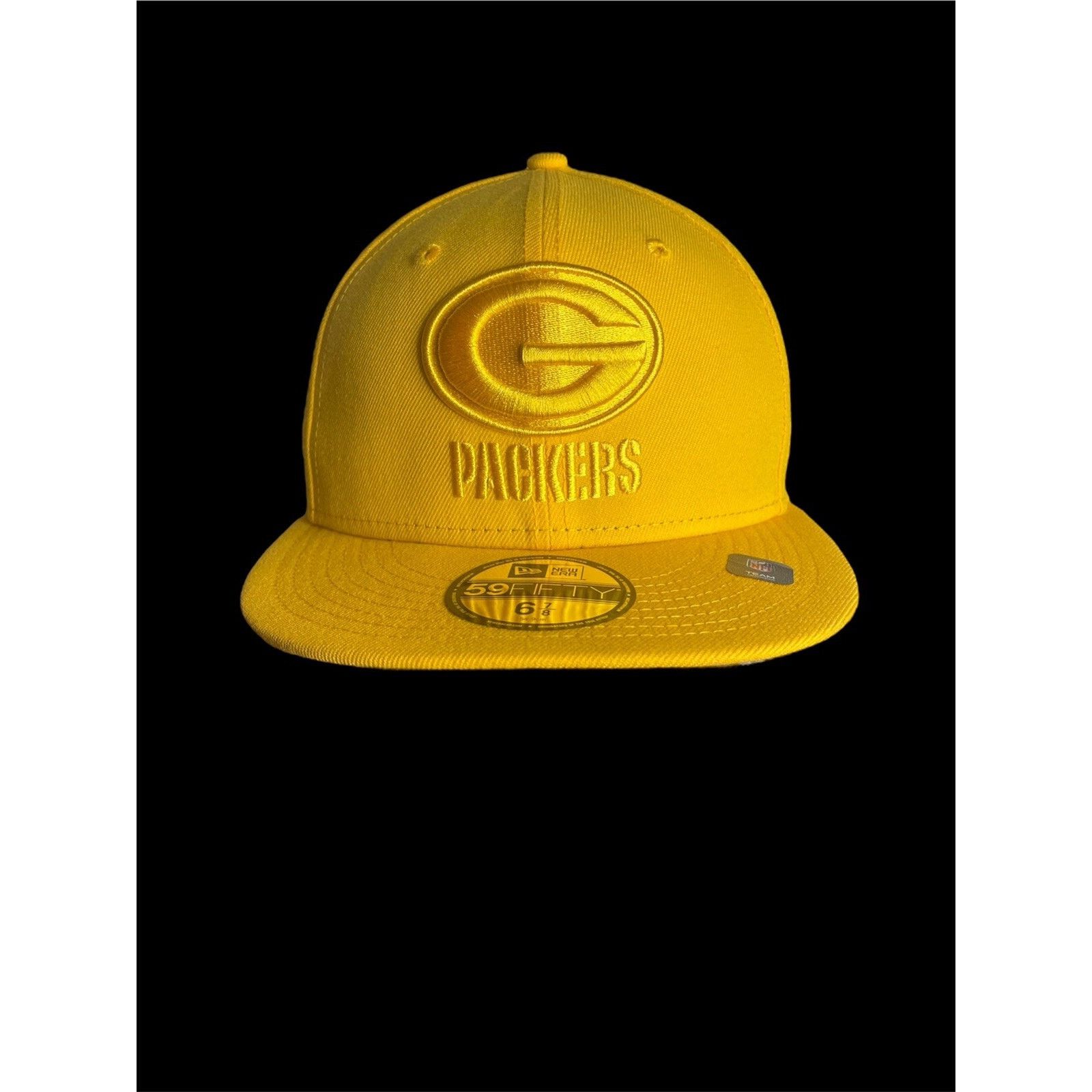 New Era Green Bay Packers New Era 5950 Fitted Hat Yellow Size 6 7/8 Size US L / EU 52-54 / 3 - 1 Thumbnail