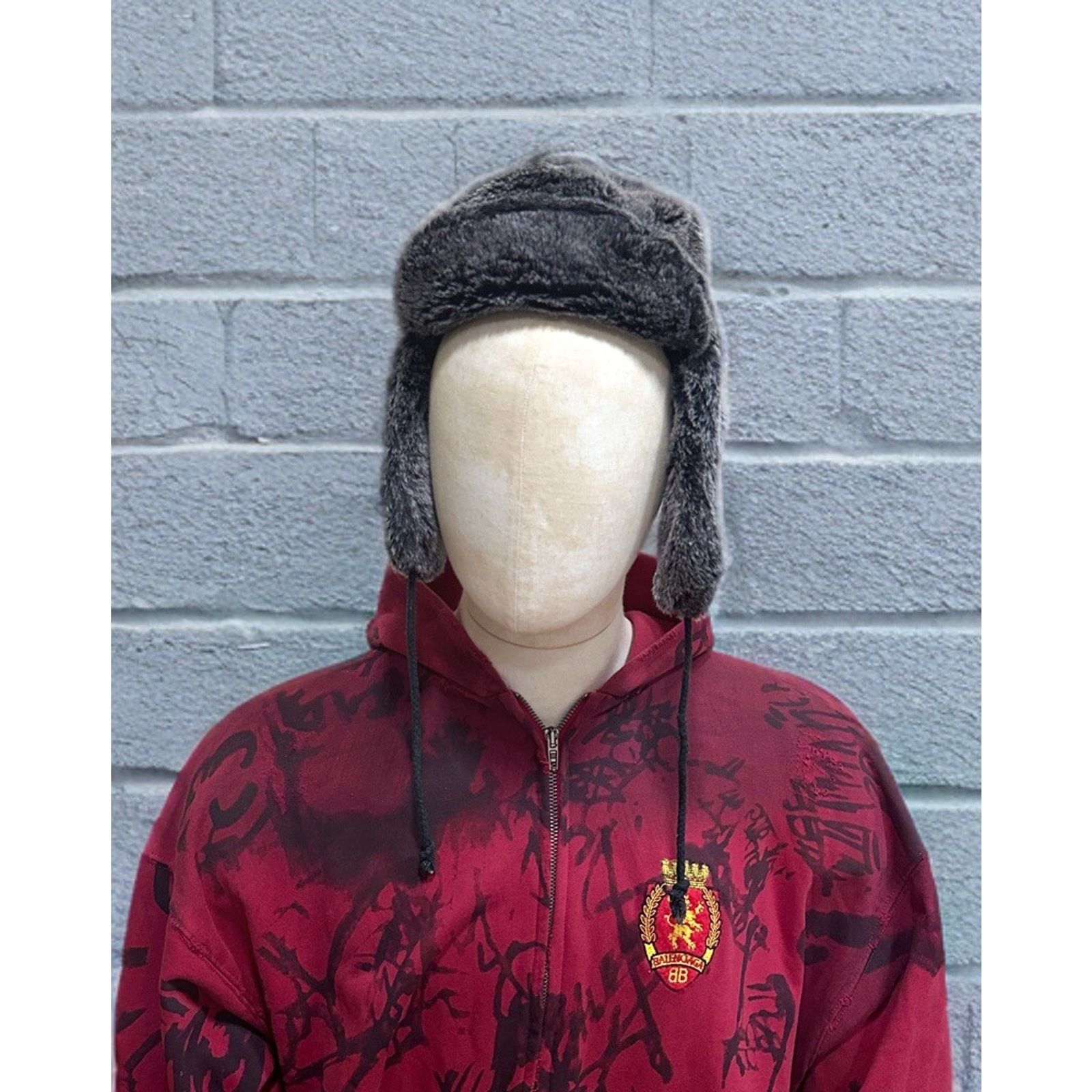Vintage Vintage Crazy Faux Fur Trapper Y2K Cute Fuzzy Ushanka Hat Size ONE SIZE - 1 Thumbnail