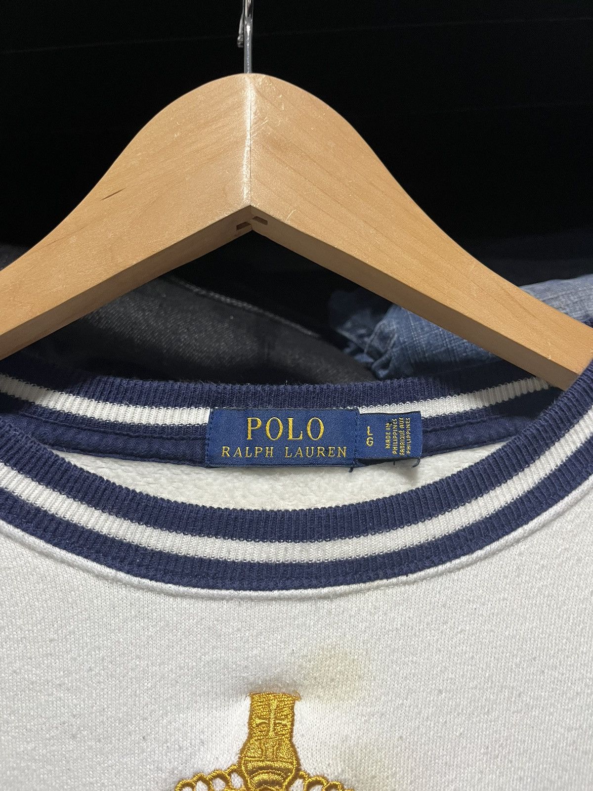 Polo Ralph Lauren × RRL Ralph Lauren × Vintage Crazy Polo Ralph Lauren Crest Logo Embroidered Crewneck Size US S / EU 44-46 / 1 - 4 Thumbnail