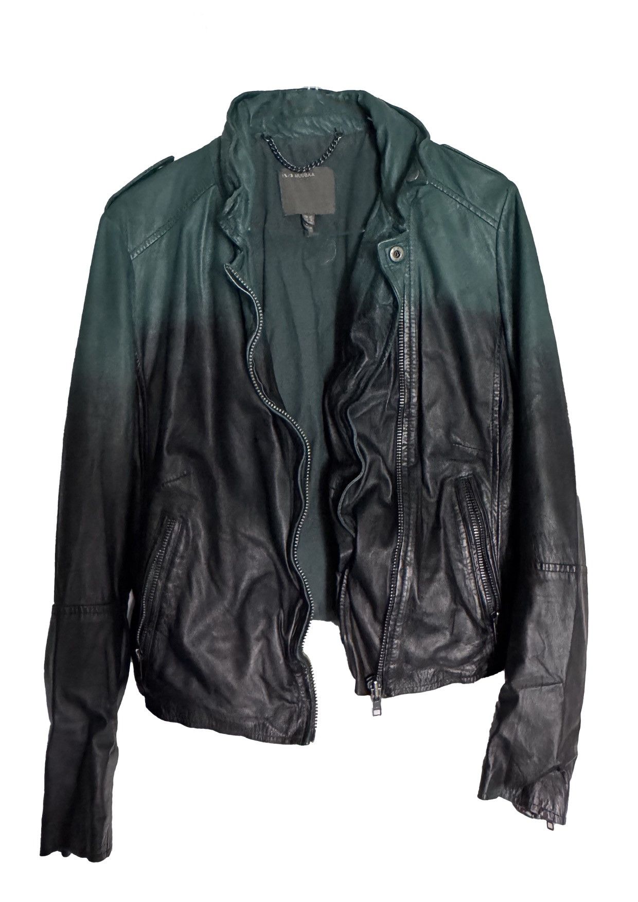 Other Dip Dye Hedi Slimane Style Muuba Leather Jacket Size US XS / EU 42 / 0 - 1 Thumbnail