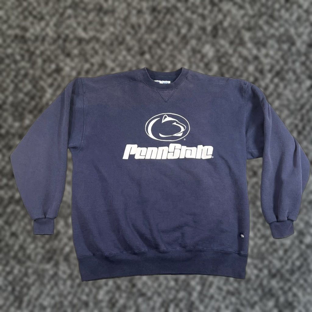 Russell Athletic VINTAGE Russell Athletic Sweatshirt Men 2XL Blue Football 90s Penn State USA Size US XXL / EU 58 / 5 - 1 Thumbnail