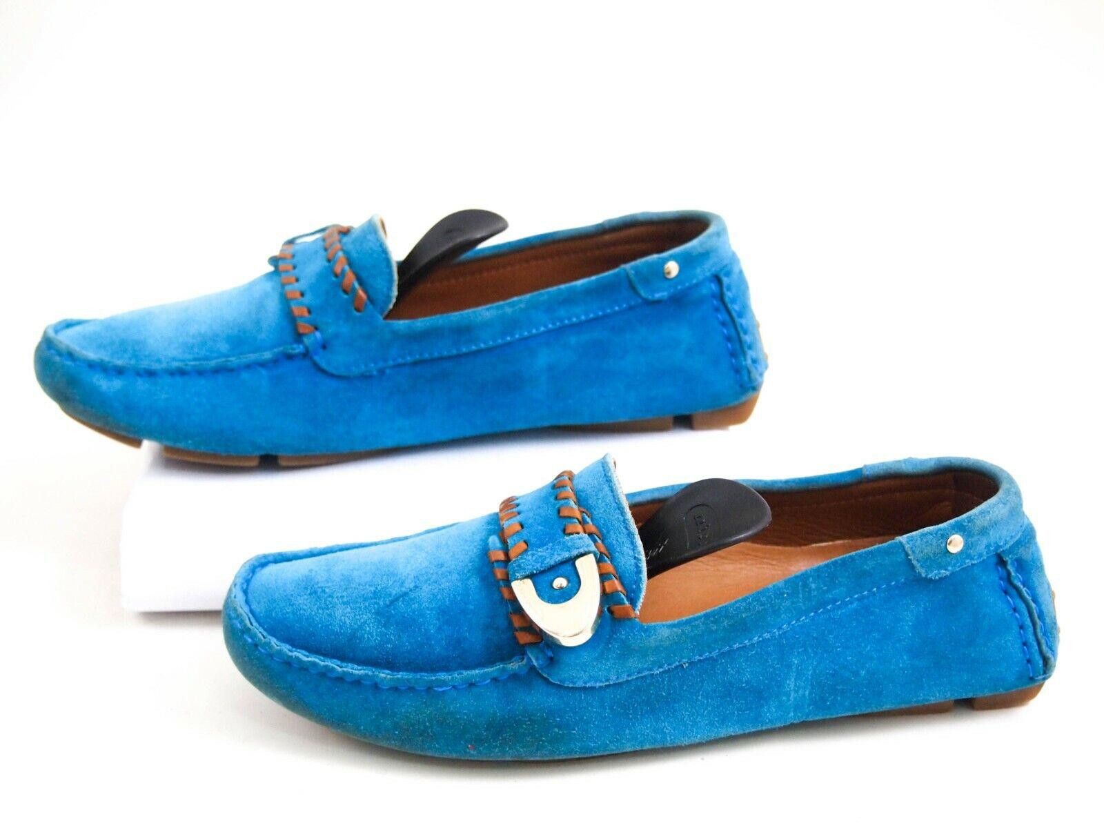 Bally Bally Landolfa Loafers Blue Suede Womens EU 36.5 US 6 Size US 6 / IT 36 - 4 Thumbnail