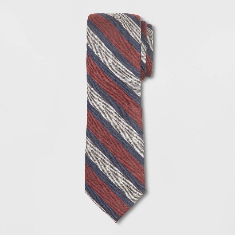 Other Men's Striped Tie - Goodfellow & Co Berry Blush One Size, Pi Size ONE SIZE - 1 Thumbnail