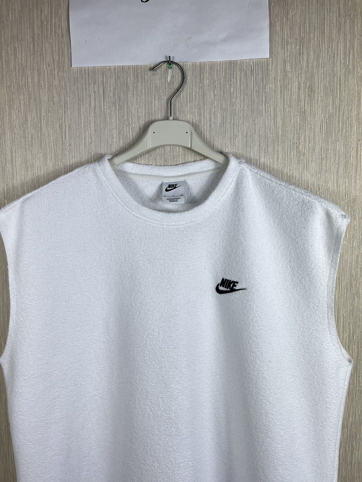Nike Nike towel vest sleeveless tank top fleece oversize logo tee Size US S / EU 44-46 / 1 - 3 Thumbnail