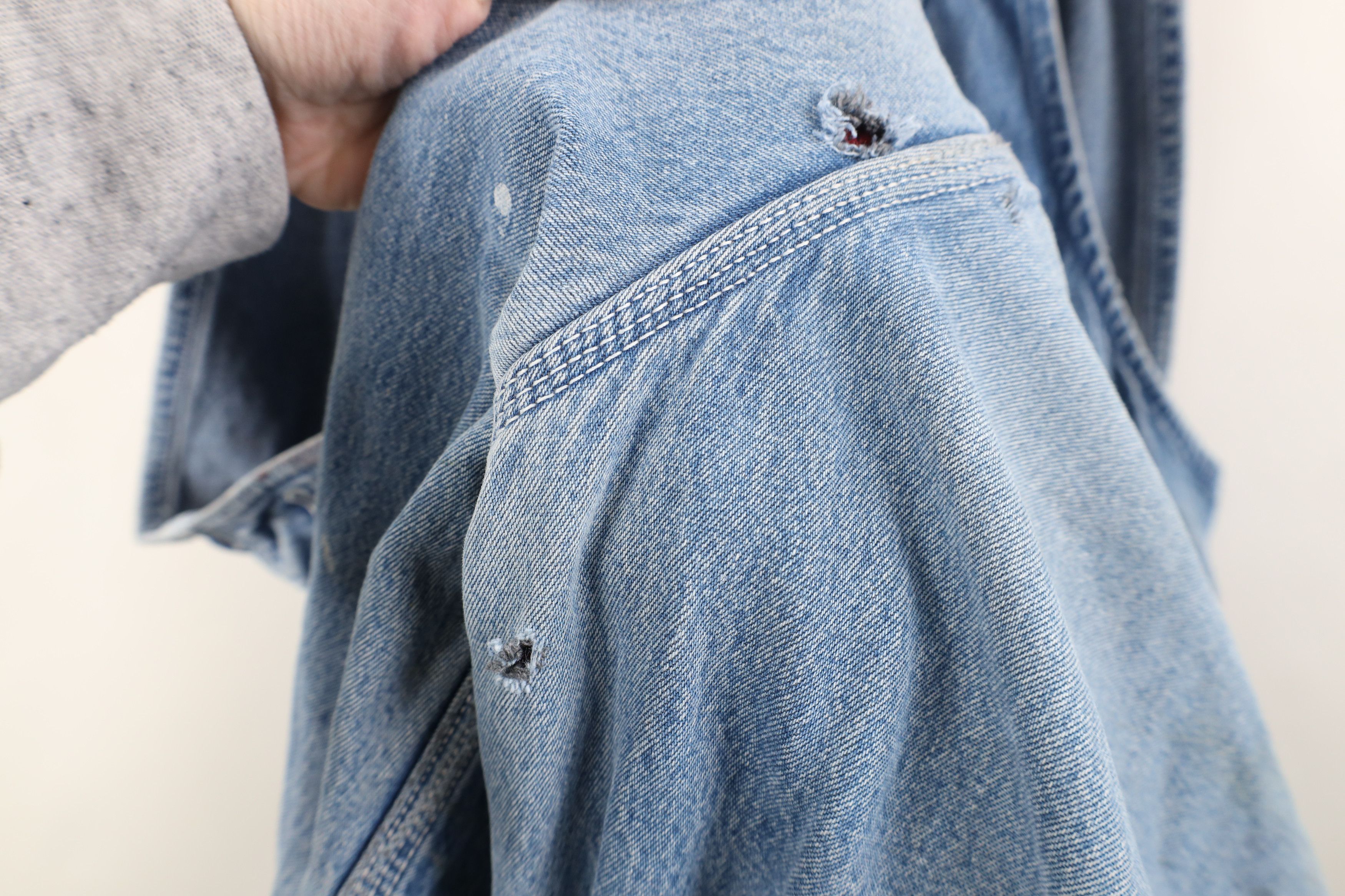 Vintage Vintage 90s Streetwear Thrashed Flannel Lined Overalls Size US 40 / EU 56 - 13 Thumbnail