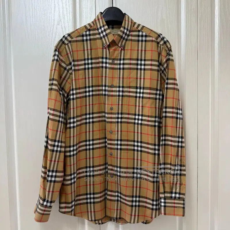 Burberry Burberry Men's Long Sleeve Cotton Check Shirt. Size US M / EU 48-50 / 2 - 1 Thumbnail